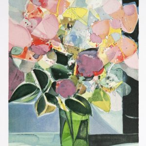 HILAIRE - Bouquet au vase vert