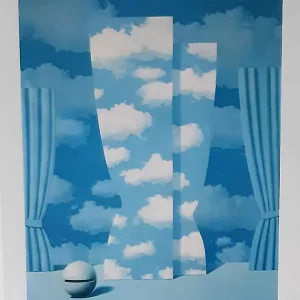 MAGRITTE - Lithographie - La peine perdue