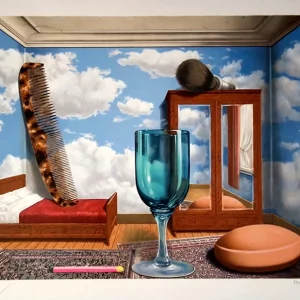 MAGRITTE - Lithographie - Les valeurs personnelles