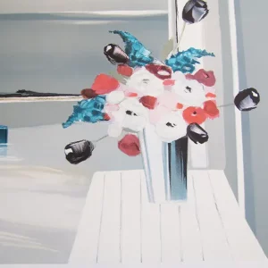 LANGLOIS - LITHOGRAPHIE- DE FLEURS EN RIVAGE